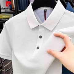 OC754: Áo thun nam cotton ngắn tay Pierre Cardin Áo sơ mi POLO có ve áo thoáng khí