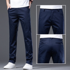 OE790: Quần dài nam cotton co giãn phong cách mới trẻ trung màu trơn
