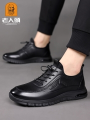 OC675: Giày âu nam công sở đế mềm da thật Old Man Head dành cho nam da bò