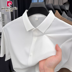 OE961: Áo sơ mi nam ngắn tay mùa hè cao cấp bằng lụa tơ tằm