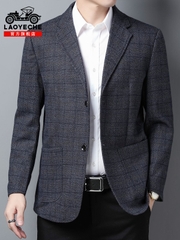 OE477: Áo khoác vest cổ điển nam cao cấp trung niên mới kẻ sọc đơn vest công sở thường ngày cho nam cao cấp