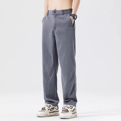 OH052: Quần dài nam mỏng nhẹ chất liệu Tencel ống rộng, dáng suông