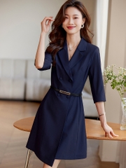 OD084: Váy vest trắng nữ chỉnh eo