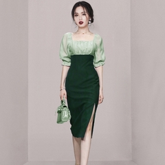 OD144: đầm thiết kế xẻ cao cấp