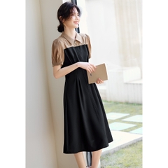 Mã B873: đầm Váy sơ mi kiểu Pháp mùa hè mới phong cách retro