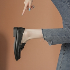 OD438: Giày Da Nữ Phong Cách Anh Quốc Flat