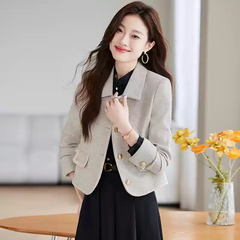 OD1035: áo khoác nữ xuân thu mới hot phong cách ngắn