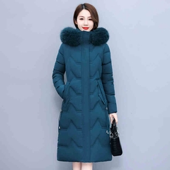 OD1056: Áo khoác nữ dài qua đầu gối áo khoác cotton dày mùa đông