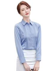 OD079: áo sơ mi nữ thiết kế li cao cấp