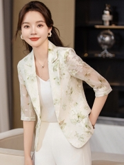 OD073: áo khoác vest nữ mỏng cao cấp