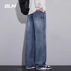 OE133: Quần jeans nam cao cấp Semir Group GLM quần ống rộng ống đứng
