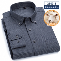 OE160: Áo sơ mi nam Romon Early Spring tay dài cotton áo sơ mi kẻ caro công sở