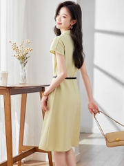 OD080: đầm dáng dài kèm đai quá gối cao cấp