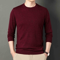 OC434: áo len nam dài tay cổ tròn