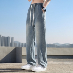 OE828: Quần Jeans Nam Oppai Shark Ice Silk Dáng Rộng