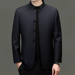 OH120: áo khoác vest Zhongshan Aaron Paul dành cho nam cao cấp giới