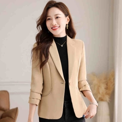 OC481: áo khoác vest nữ trung niên cao cấp Phong Cách Châu Âu