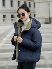 OC266: áo khoác nữ đẹp ấm mùa đông cao cấp dáng ngắn