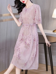 OD466: Đầm nữ trung niên cao cấp cỡ lớn sang trọng