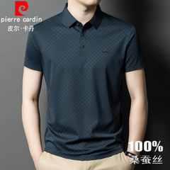 OE869: Áo thun nam tay ngắn áo lụa băng mỏng mùa hè dành cho người trung niên