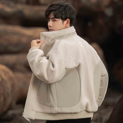 OC076: Áo khoác sherpa dành cho nam thu đông Áo khoác mới lông cừu