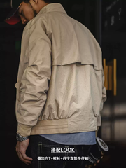 OH084: Áo khoác cổ đứng Harrington G9 kiểu retro Mỹ mùa đông