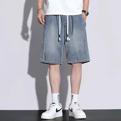 OE825: Quần short denim họa tiết nam