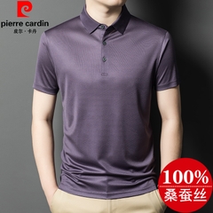 OE815: Áo thun nam POLO lụa tơ tằm thật tay ngắn