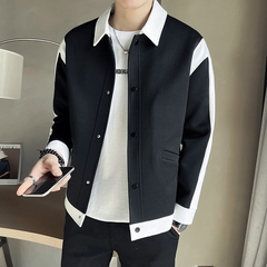 Mã A630: Áo len nam cổ tròn jacquard phong cách retro