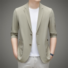 OE460: áo khoác vest nam cao cấp lụa băng Romon dành cho nam cao cấp