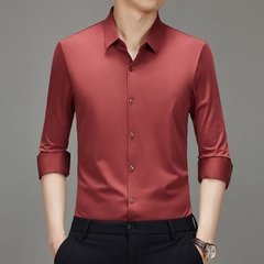 OE280: Áo sơ mi Woodpecker nam cao cấp tay dài công sở không cần ủi áo sơ mi nam cao cấp