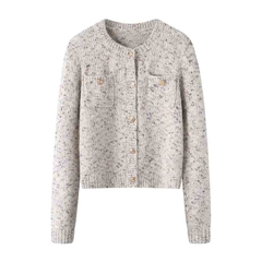 OC112: Áo Khoác nữ Cardigan Áo Len Nhỏ Tay Dài