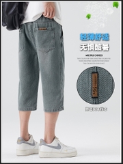OE710: Quần short denim Oppai Shark nam cao cấp