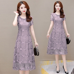 Mã B885: Đầm sườn xám thêu ren phong cách mới nữ mùa hè cao cấp