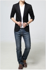 OE075: áo khoác vest mỏng nam Slim Phong Cách Hàn Quốc
