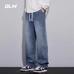 OE133: Quần jeans nam cao cấp Semir Group GLM quần ống rộng ống đứng