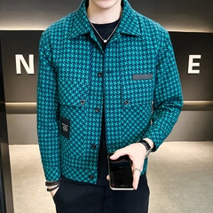 Mã B375: áo khoác houndstooth nathời trang GAHOZ phong cách Hàn Quốc