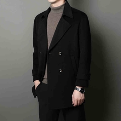 OC348: Áo khoác nam cashmere cao cấp mùa thu đông nam cổ vest dài