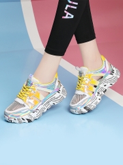 OE720: Giày sandal da thật baotou daddy cho nữ giày thể thao thông thường lưới thoáng khí mới