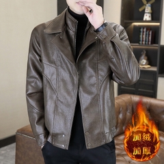 OE073: áo khoác da nam phong cách Hàn Quốc