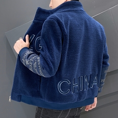 Mã A577: Áo khoác nam Cổ đứng Sherpa
