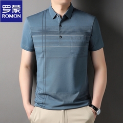 OD277: Áo thun nam Luo trung niên POLO kháng khuẩn