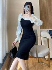 OE905: Váy thu mới cao cấp váy nhỏ nữ tính phong cách nữ thần nhẹ nhàng sang trọng