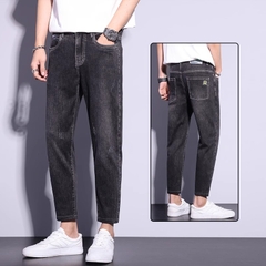 OE735: Quần jeans nam cao cấp vừa vặn thẳng bó co giãn