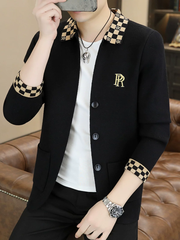 OH134: Áo khoác cardigan dệt kim nam cao cấp, kiểu dáng Hàn Quốc mới, ôm