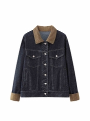 OC092: Áo khoác denim Egger Etam nữ mới thiết