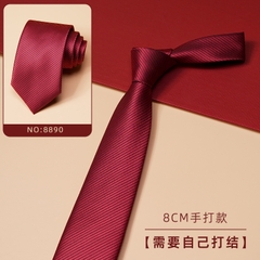 OD401: Cà vạt nam màu đỏ twill cao cấp