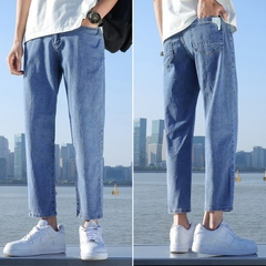 OE377: Quần jeans nam quần dài ống đứng dáng ôm đơn giản