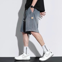 OE825: Quần short denim họa tiết nam