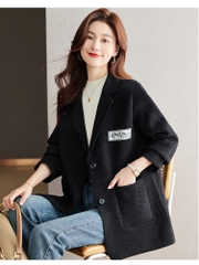 OD849: Áo khoác nữ cashmere dáng rộng